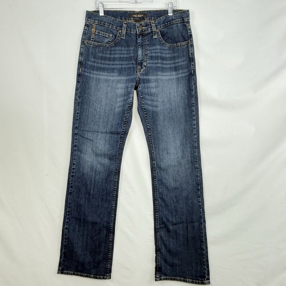 Cody James Men's Wolfstooth Wash Duke Relaxed Bootcut Stretch Denim Jeans 33x36 - Picture 5 of 16